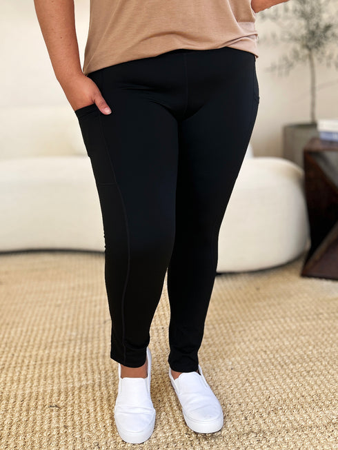 Wide Waistband Sports Leggings - Odaingerous